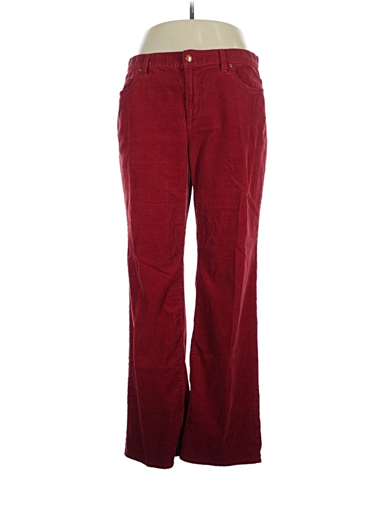 Pre-owned Talbots Casual Pants In Burgundy