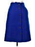 J.Crew 100% Wool Solid Blue Wool Skirt Size 00 - photo 1