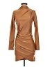 J.our Solid Tan Casual Dress Size S (estimated) - photo 1