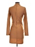 J.our Solid Tan Casual Dress Size S (estimated) - photo 2