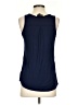 Fortune + Ivy 100% Polyester Blue Sleeveless Blouse Size XS - photo 2
