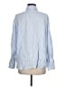 Bershka Stripes Blue Long Sleeve Button-Down Shirt Size M - photo 2