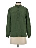 J.Crew 100% Cotton Green Long Sleeve Blouse Size XXS - photo 1