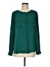 Ann Taylor LOFT 100% Polyester Teal Long Sleeve Blouse Size M - photo 1
