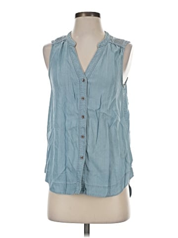 Holding Horses Sleeveless Button-Down Shirt (view 1)