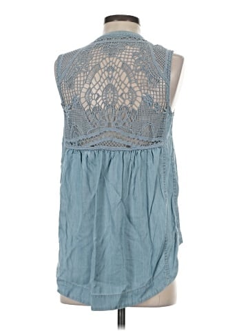 Holding Horses Sleeveless Button-Down Shirt (view 2)