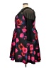 Torrid Floral Multi Color Black Cocktail Dress Size 3X Plus (3) - photo 6