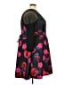 Torrid Floral Multi Color Black Cocktail Dress Size 3X Plus (3) - photo 5
