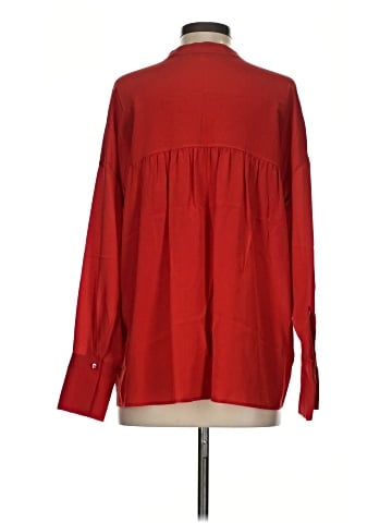 Vince. Long Sleeve Silk Top (view 2)
