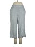 Max Studio Chevron-herringbone Gray Linen Pants Size 1X - photo 1