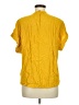 Point Sur 100% Viscose Yellow Short Sleeve Blouse Size M - photo 2