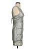 Rampage Metallic Silver Cocktail Dress Size S - photo 4