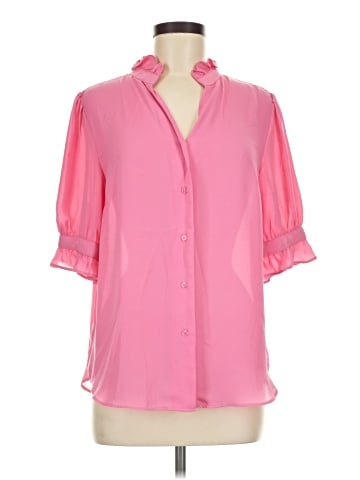 Ann Taylor Short Sleeve Blouse (view 1)