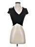 Bebe Black Short Sleeve Top Size S - photo 1