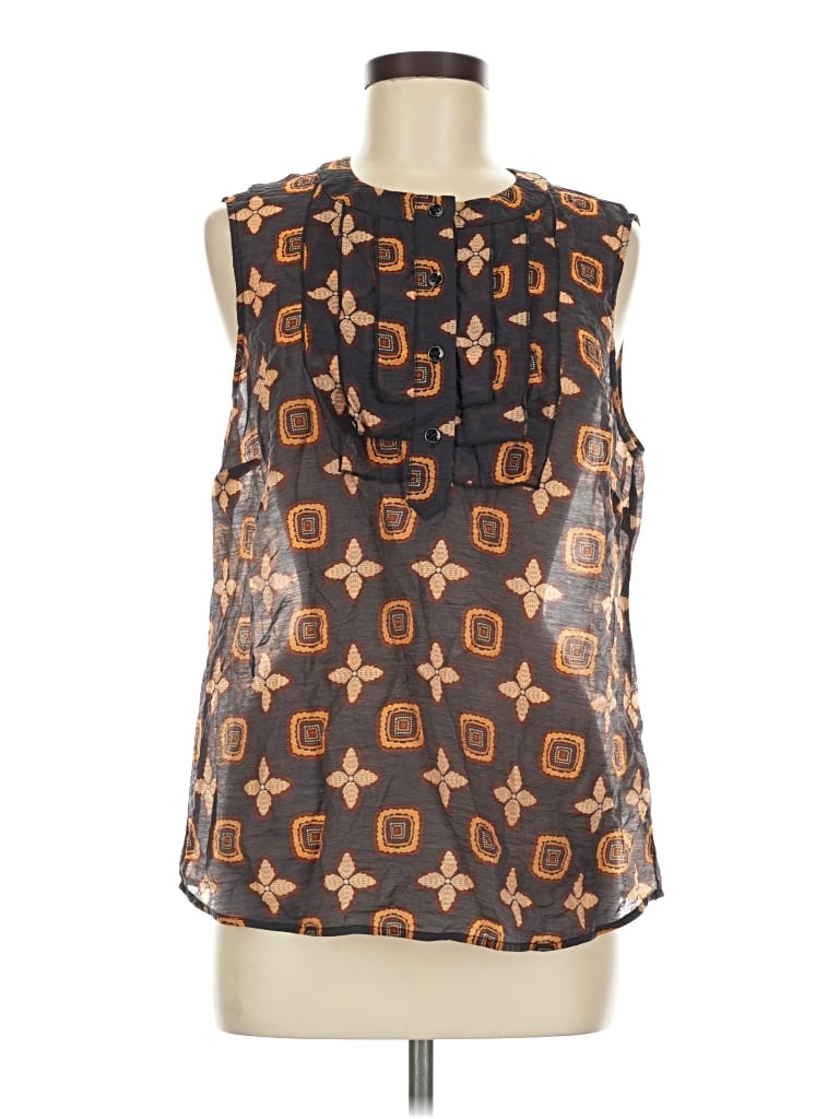 Pre-owned Cabi Sleeveless Blouse In Brown