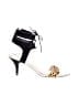 Loeffler Randall 100% Leather Animal Print Black Sandals Size 9 - photo 1