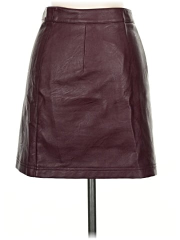 Topshop Faux Leather Skirt (view 2)