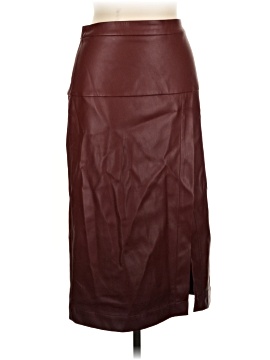 By Anthropologie Faux Leather Skirt (view 1)