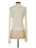 BCBGMAXAZRIA Ivory Long Sleeve Top Size S - photo 2