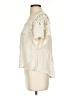 One World 100% Rayon Ivory Short Sleeve Blouse Size S - photo 5