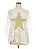 Unbranded 100% Polyester Stars White Poncho Size XXL - photo 1
