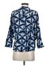 Ulla Johnson 100% Silk Tie-dye Blue 3/4 Sleeve Silk Top Size 4 - photo 2