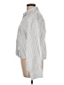 Gap 100% Cotton Stripes Blue Silver Long Sleeve Button-Down Shirt Size L - photo 5