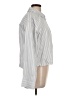 Gap 100% Cotton Stripes Blue Silver Long Sleeve Button-Down Shirt Size L - photo 4