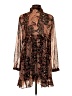 Zara Paisley Brown Cocktail Dress Size S - photo 2