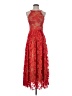 Eva Franco 100% Polyester Red Orange Cocktail Dress Size 4 - photo 1