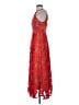 Eva Franco 100% Polyester Red Orange Cocktail Dress Size 4 - photo 5