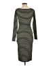 Derek Heart Stripes Black Casual Dress Size L - photo 2