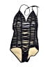 Assorted Brands Stripes Gold One Piece Swimsuit Size S - photo 1