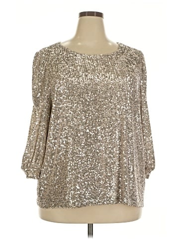 Cable & Gauge 3/4 Sleeve Blouse (view 1)