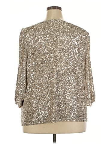 Cable & Gauge 3/4 Sleeve Blouse (view 2)