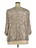 Cable & Gauge Silver 3/4 Sleeve Blouse Size 3X - photo 2
