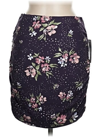 French Grey Casual Skirt (view 1)