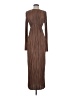 Unbranded 100% Polyester Brown Cocktail Dress Size S (estimated) - photo 1