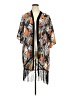 Janette Plus 100% Polyester Orange Kimono Size 2X - photo 1