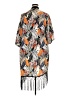 Janette Plus 100% Polyester Orange Kimono Size 2X - photo 2