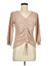 Kaileigh Tan 3/4 Sleeve Blouse Size M - photo 1