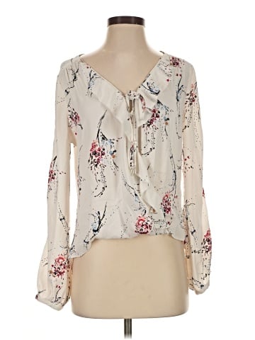 White House Black Market Long Sleeve Blouse (view 1)