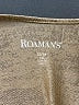 Roaman's Metallic Gold Sleeveless Blouse Size 22 - 24 - photo 7