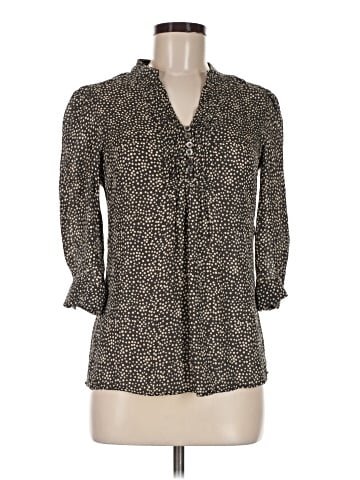 Jaeger 3/4 Sleeve Silk Top (view 1)