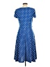Perceptions Polka Dots Blue Casual Dress Size M - photo 2
