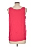 Ann Taylor LOFT 100% Cotton Red Tank Top Size L - photo 2