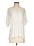 BCBGMAXAZRIA 100% Polyester Ivory 3/4 Sleeve Blouse Size S - photo 1