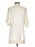 BCBGMAXAZRIA 100% Polyester Ivory 3/4 Sleeve Blouse Size S - photo 2