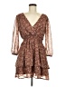 Mimi Chica Paisley Brown Cocktail Dress Size M - photo 1