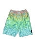 Rip Curl 100% Polyester Tie-dye Green Board Shorts Size 4 - photo 1